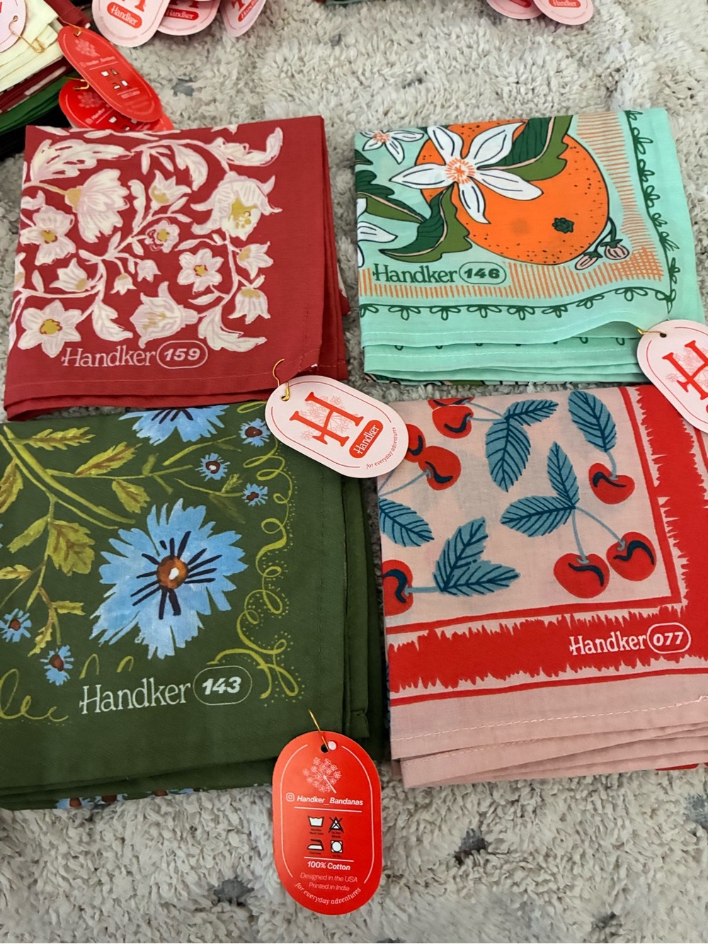 Handker Bandanas - Set of 4